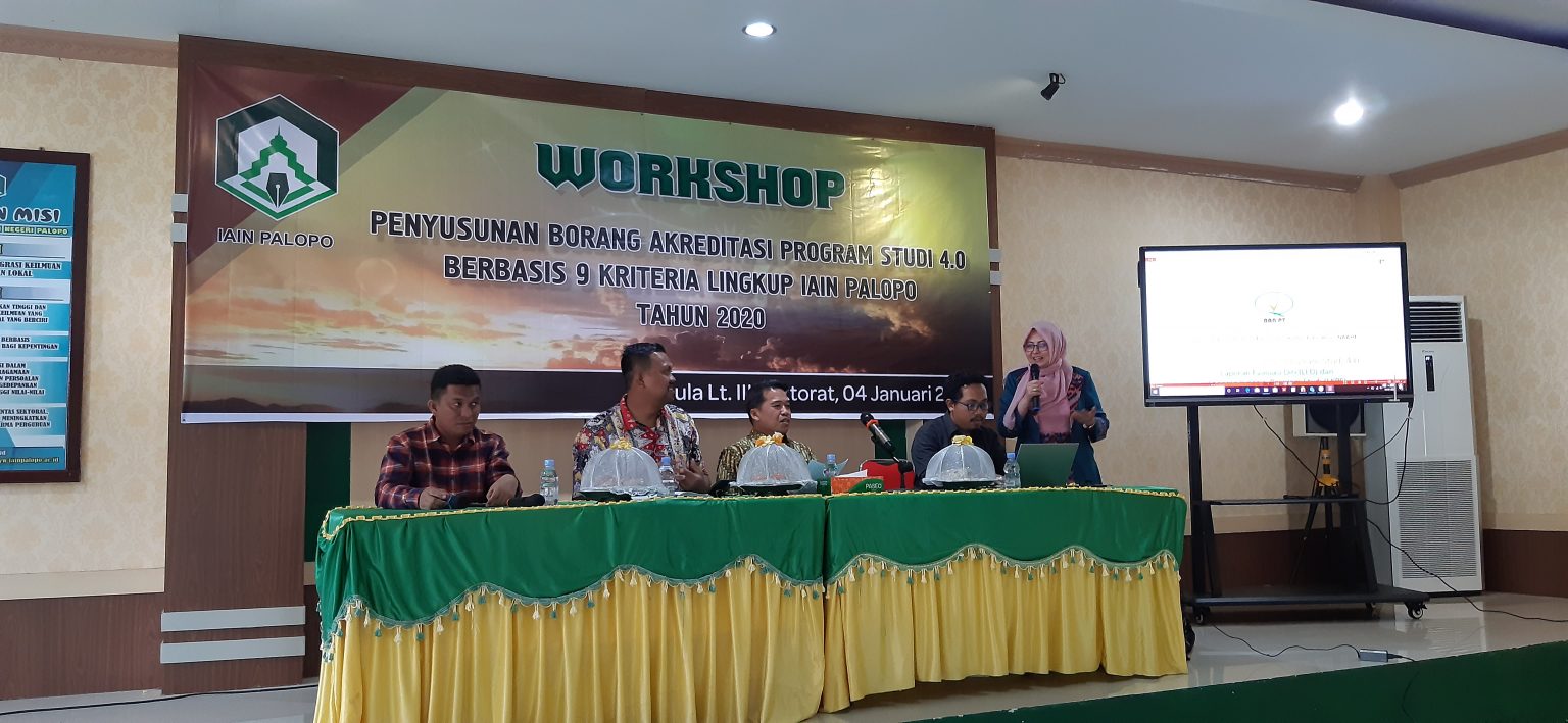 Pimpinan Fakultas Syariah Iain Palopo Turut Serta Dalam Workshop Penyusunan Borang Fakultas